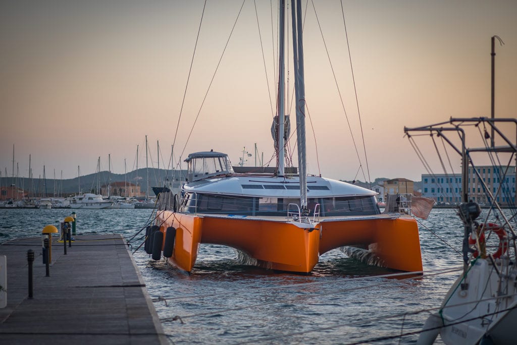 Enrico Tettamanti and his family on board his NEEL 51: KAMANA 4